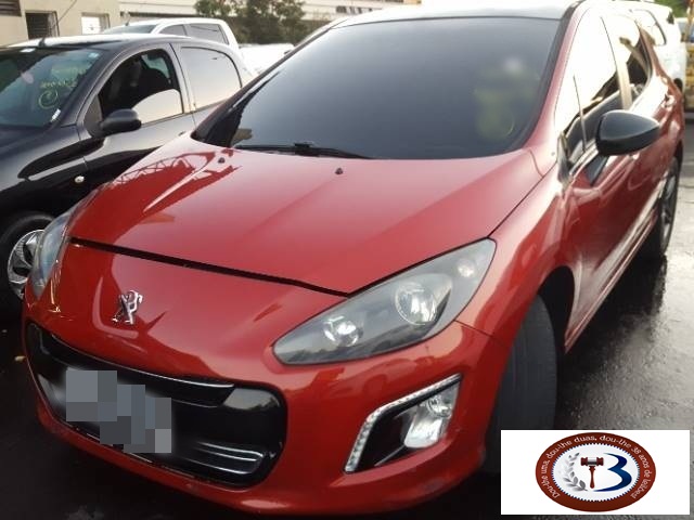 LOTE 001 :PEUGEOT 308 GRIFFE 1.6 16V THP  2014