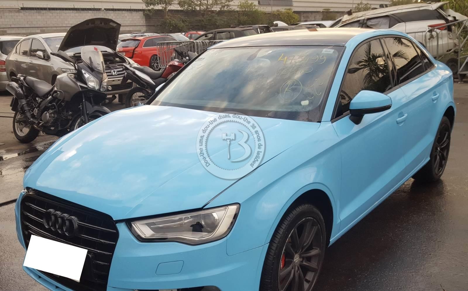 LOTE 001 AUDI A3 SEDAN AZUL 2015 FLEX  2015