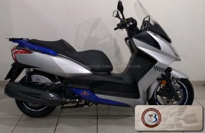 LOTE 004 KYMCO DOWNTOWN 300 PRATA LINDA 2018